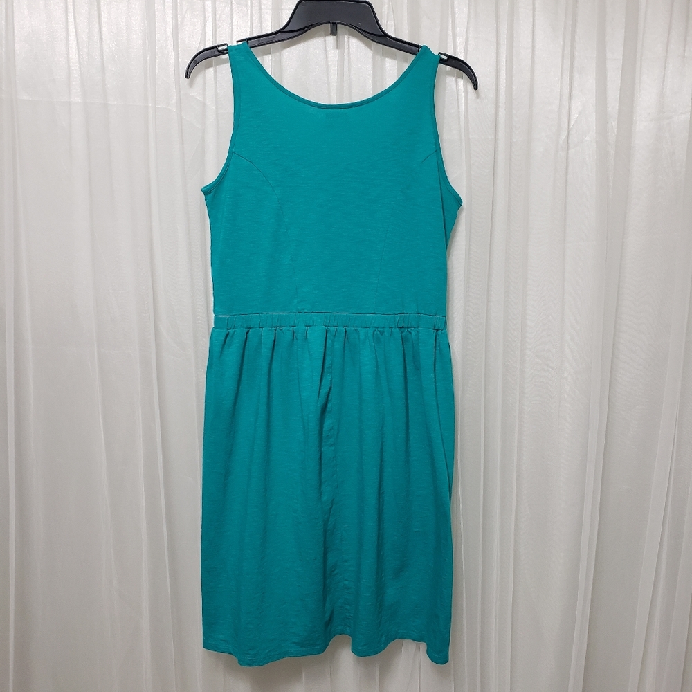 Athleta Sz M Empress Scoop Neck Dress Teal #905950 - Picture 6 of 11